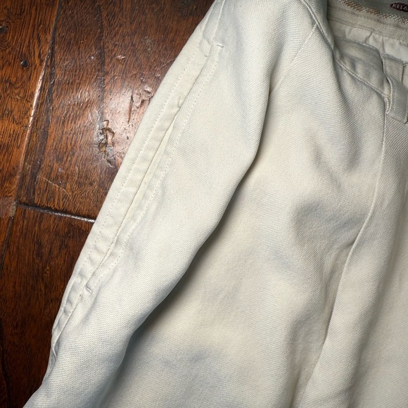 Tommy Bahama Shorts Men's Size 40 Cream 100% Silk Golf Dress Pleated Preppy Mens - Picture 5 of 9